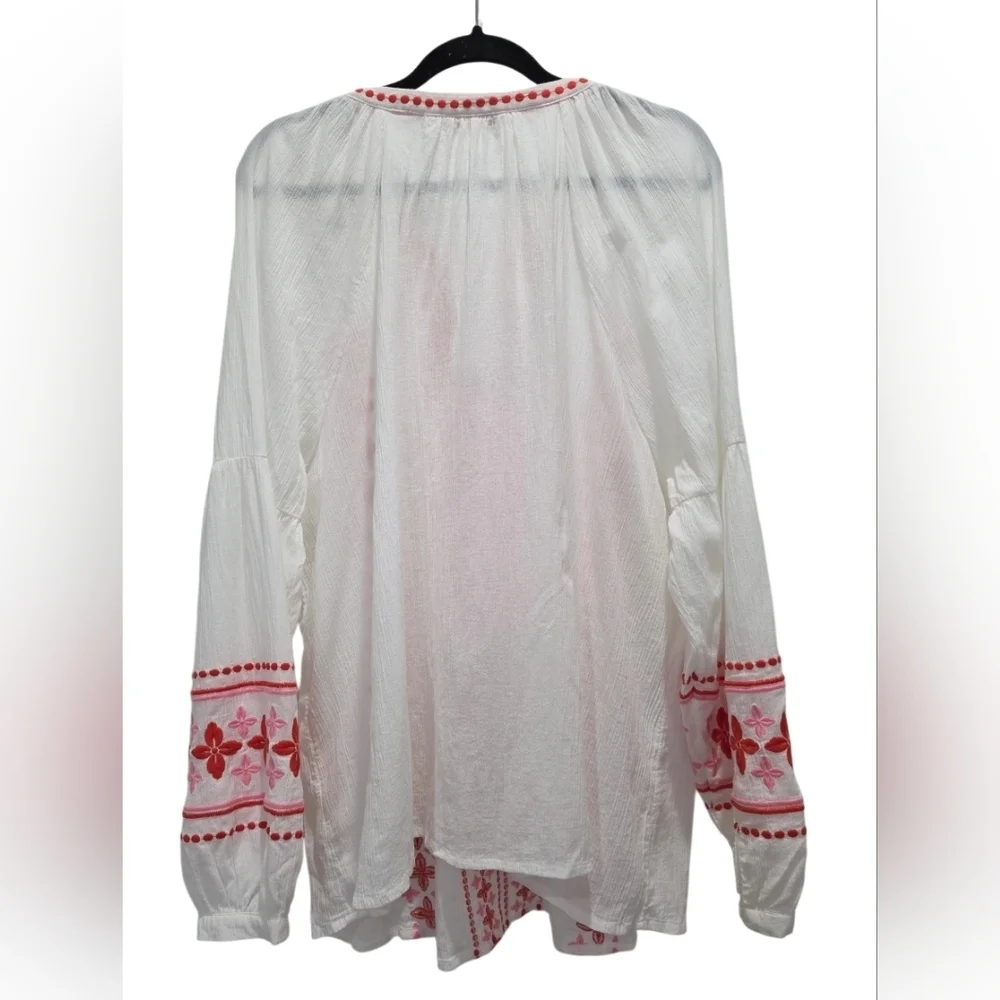 Boden Marla Embroidered Tunic 100% Cotton Top, Size 18 - Picture 3 of 8